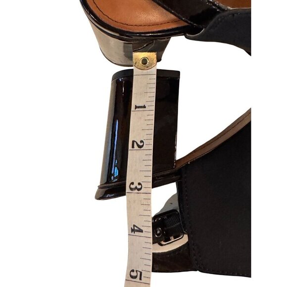 Donald J Pliner Black Block Heel Open Toe Slingback Sandals Womens Size 8.5 - Picture 8 of 10